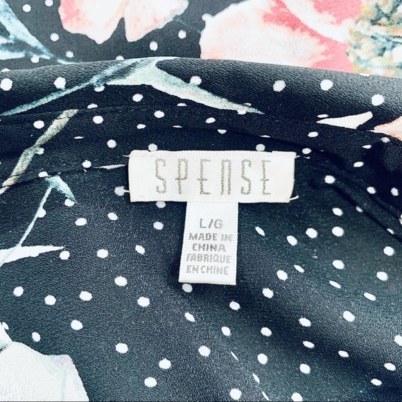 SPENSE Long Sleeve Sheer Floral Blouse Large - Picture 12 of 15